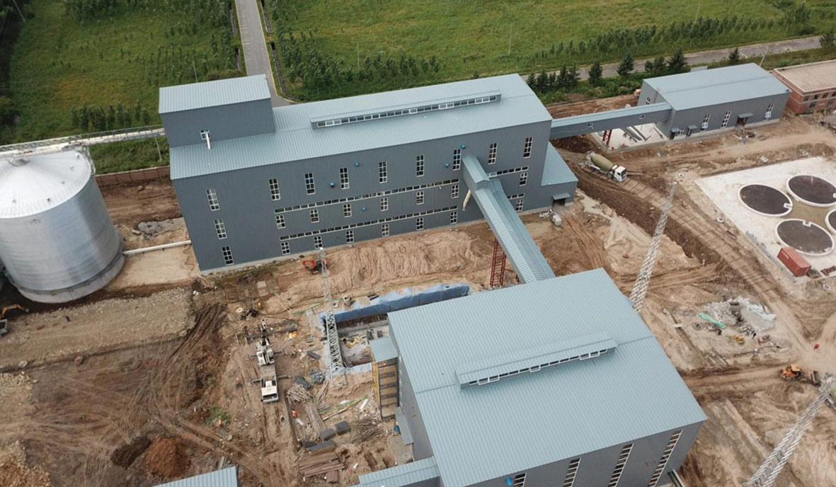 農產品深加工廠房優質工程-黑龍江弘正大豆深加工廠房項目